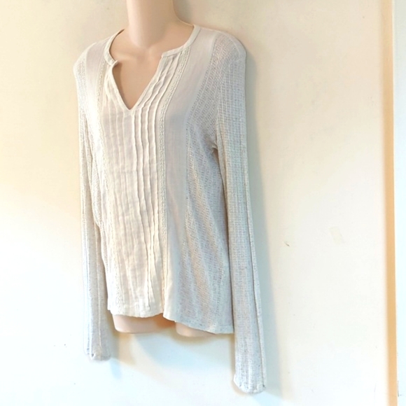 Lucky Brand Solid Woven Drop Needle Peasant - Picture 7 of 16